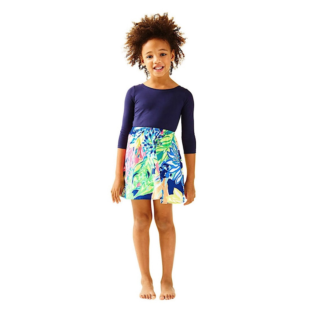 Lilly Pulitzer | Girls 3/4 sleeve Mochi dress size XS (2-3)